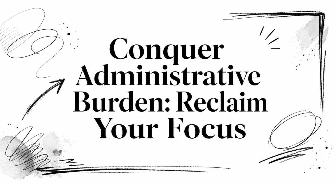 Conquer Administrative Burden: Reclaim Your Focus