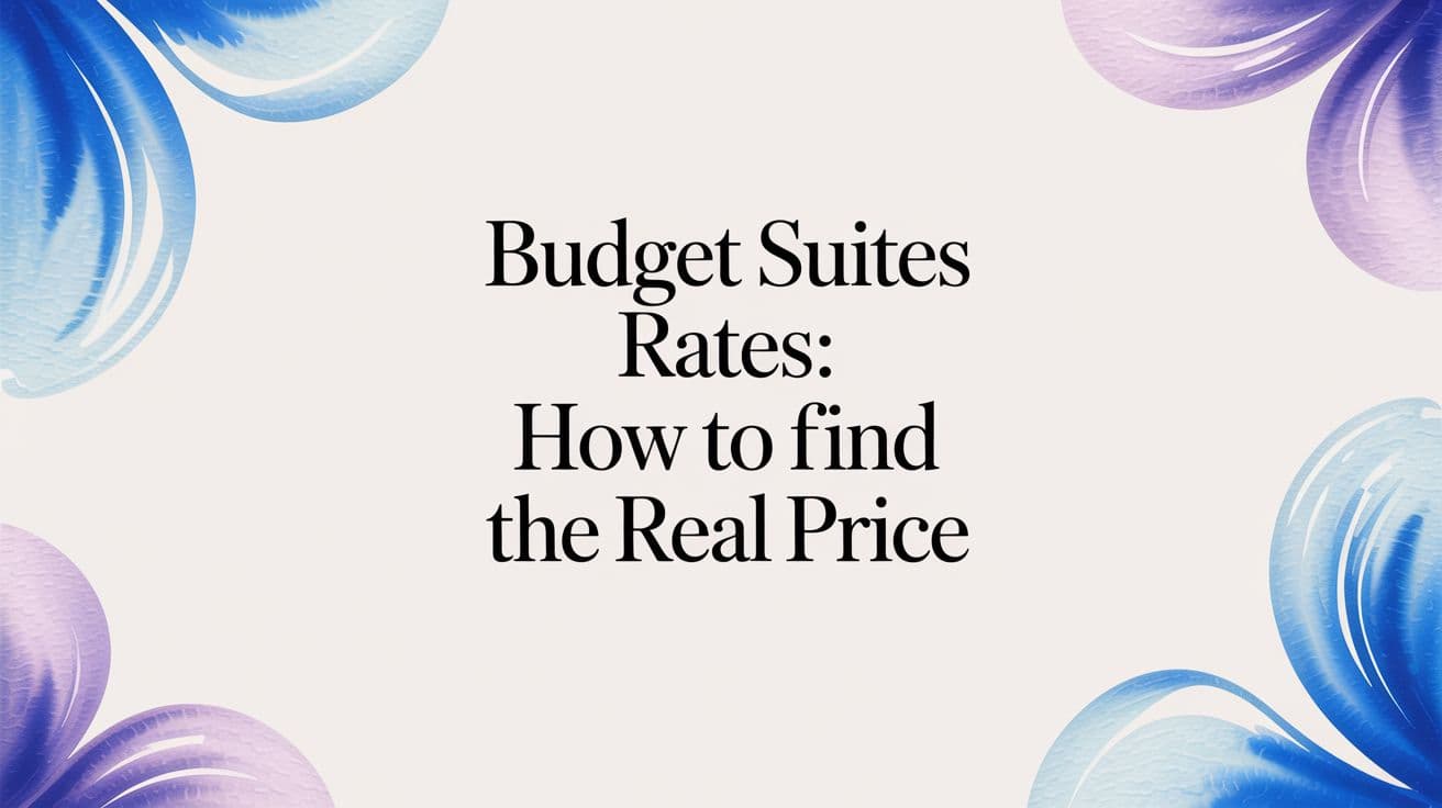 Budget Suites Rates: How to Find the Real Price