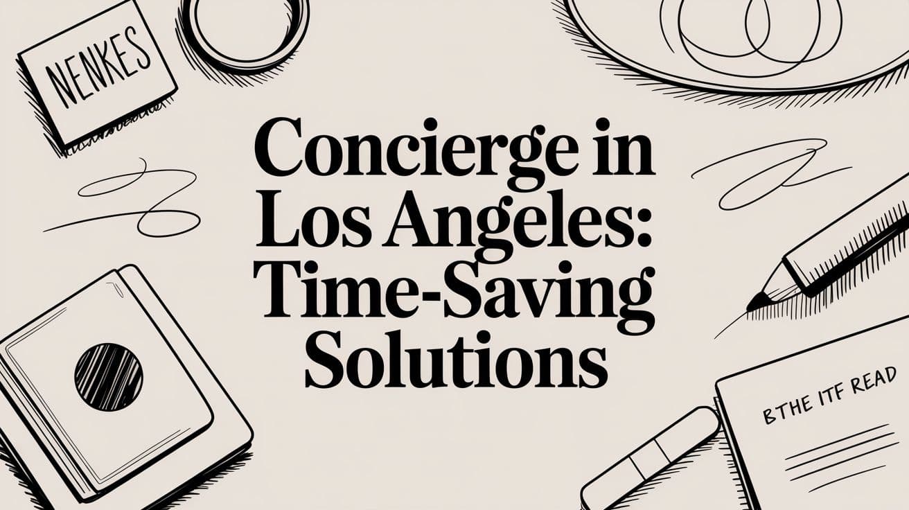 Concierge In Los Angeles: Time-Saving Solutions
