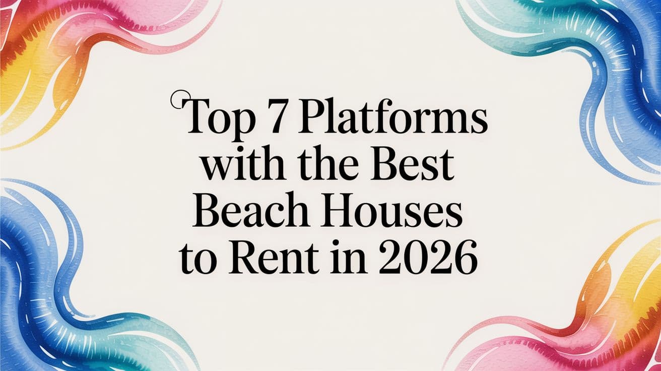 Top 7 Platforms With the Best Beach Houses to Rent in 2026