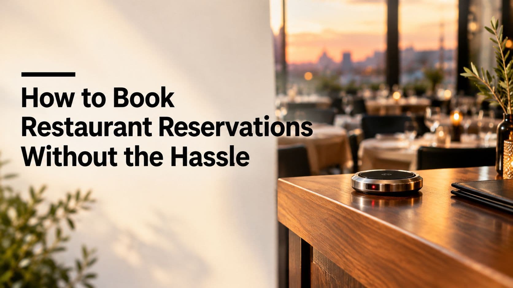 How to Book Restaurant Reservations Without the Hassle