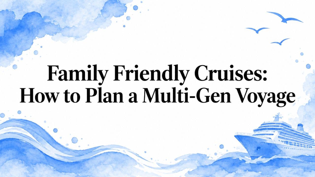 Family Friendly Cruises: How to Plan a Multi-Gen Voyage