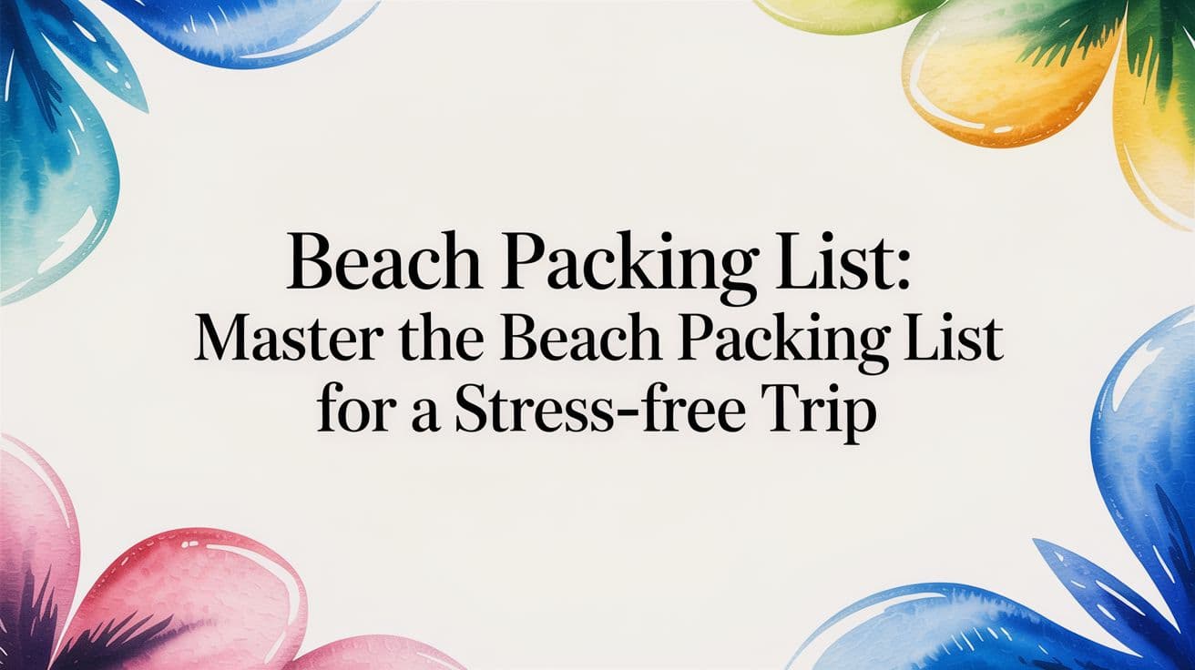Beach Packing List: Master the beach packing list for a stress-free trip