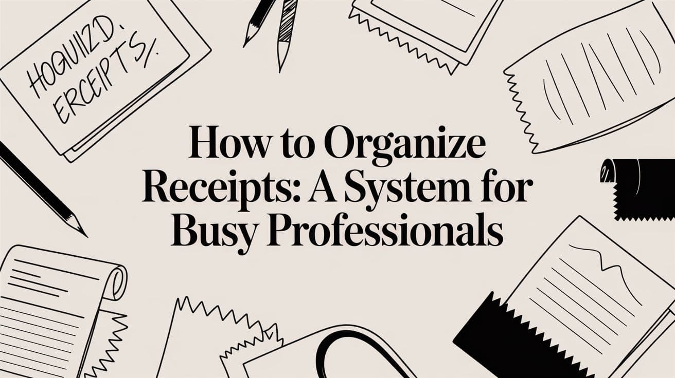 How to Organize Receipts: A System for Busy Professionals