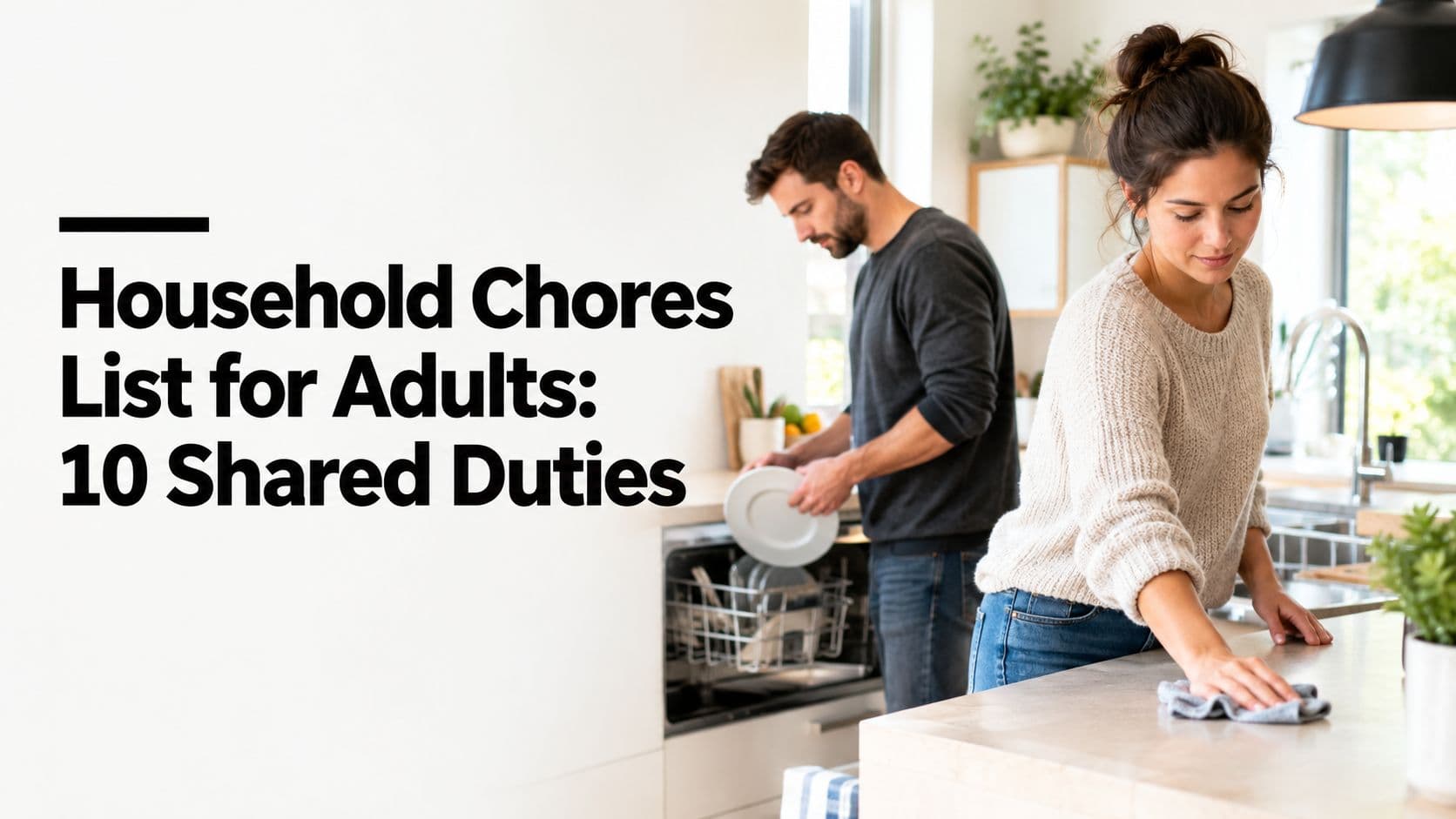 Household Chores List for Adults: 10 Shared Duties