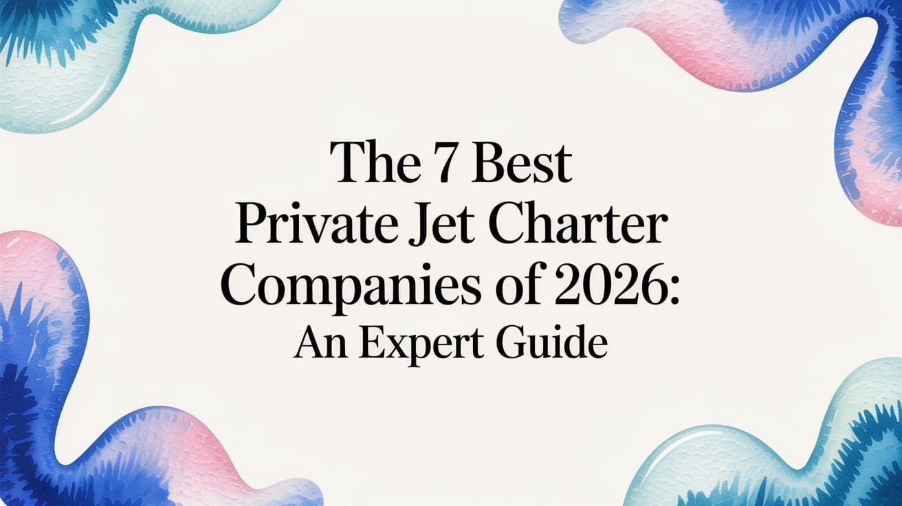 The 7 Best Private Jet Charter Companies of 2026: An Expert Guide